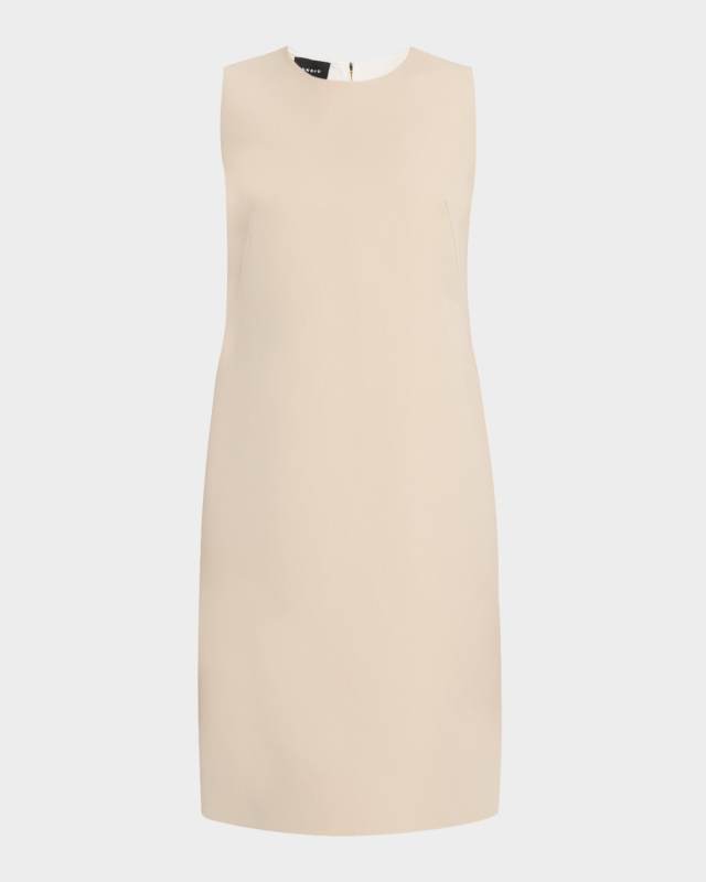 Linen-Blend Sleeveless Shift Dress